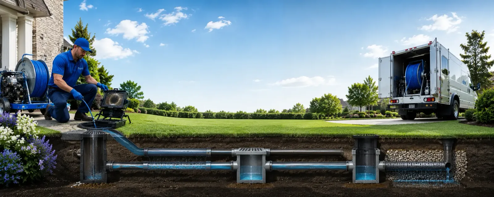 Outdoor drain cleaning information for Stout, OH